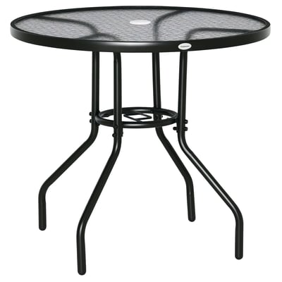 Table de jardin Métal Noir OUTSUNNY