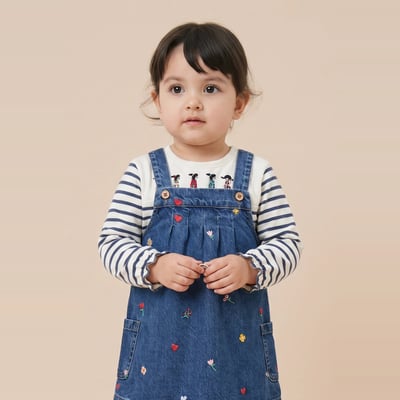 T-shirt manches longues rayé en coton BIO GOTS BOUT'CHOU