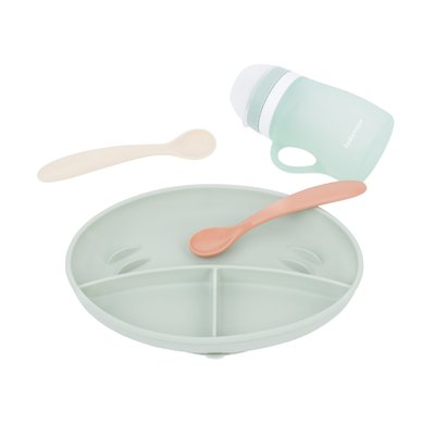 Kit GROW'ISY (assiette + cuillères x2 + gourde) BABYMOOV