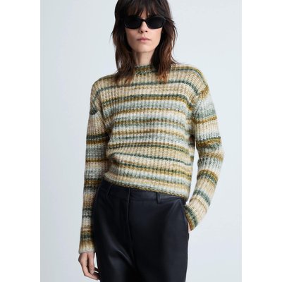 Pull-over rayé col rond MANGO