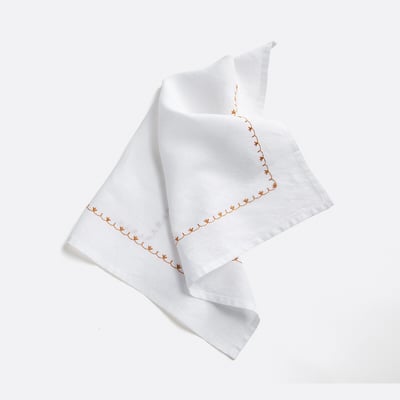 Lot de 2 serviettes de table en lin brodé, Mynia LA REDOUTE INTERIEURS