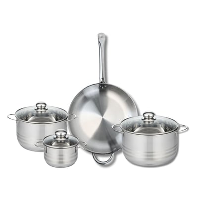 Batterie 1 poêle 32cm + 3 faitouts 14/20/24cm PROFI BRILLANT ELO