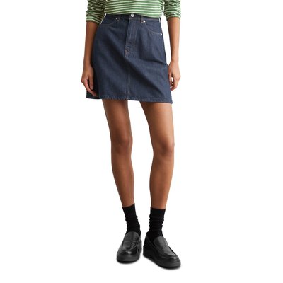 Mini-jupe en jean regular en denim rigide foncé MARC O’POLO DENIM
