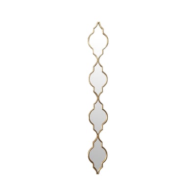 Miroir 4 arabesques en métal 17,5x126cm EMDE
