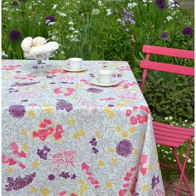 Nappe enduite carrée ou rectangle MIMOSA FLEUR DE SOLEIL
