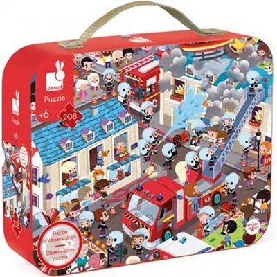 Puzzle Observation Pompiers 208 Pièces JANOD