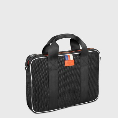 E2R Sac ordinateur 15 pouces homme en tissu upcyclé gris Jo OH MY BAG