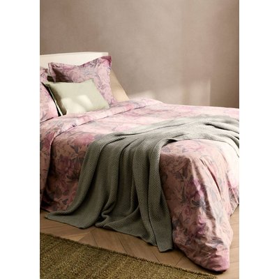 Housse de couette percale de coton imprimé fleuri multicolore lit 180/200 cm MANGO HOME