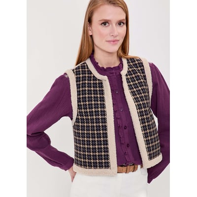 Gilet sherpa sans manche réversible RISI LA FIANCÉE