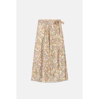 Saia midi estampada, modelo envelope, LUCIA LOUISE MISHA