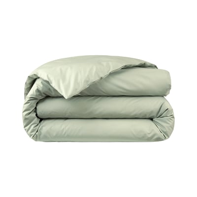 Housse de couette en percale de coton gris, ALCOVE DESFORGES