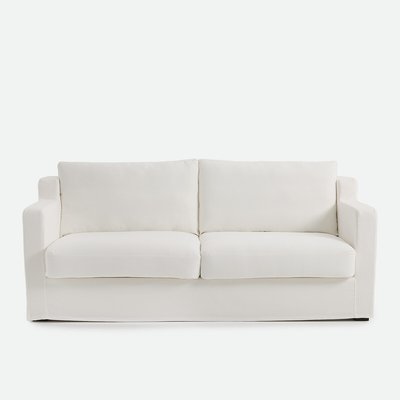 Linetto Cotton/Linen Straight 2, 3 or 4-Seater Loose Cover Sofa LA REDOUTE INTERIEURS
