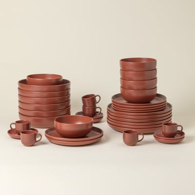 Set Table 30 Pièces avec Tasse et Soucoupe à Café Pacifica by Casafina COSTA NOVA