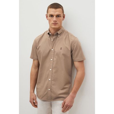 Chemise oxford coupe slim à manches courtes NEXT