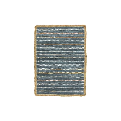 Tapis en cuir, jute et coton NOW'S HOME