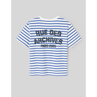T-shirt rayé manches courtes BZB