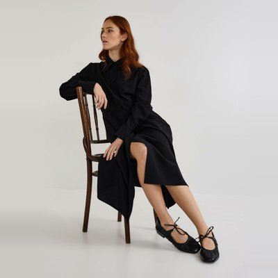Robe midi unie cintrée MONOPRIX
