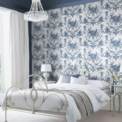 Papier peint ornement baroque Tuileries LAURA ASHLEY