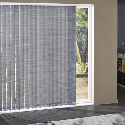 Lot de 5 lamelles verticales 89mm rayées pour store californien MADECOSTORE