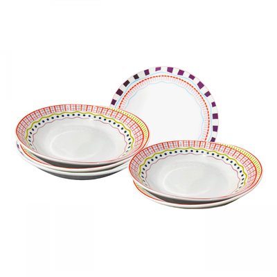 Lot de 6 assiettes creuses, RELAX SUNSET ARTIME