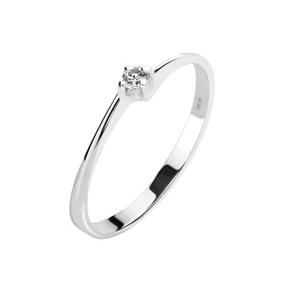 Bague en or blanc 750, diamants PROMESSE BLUESPIRIT