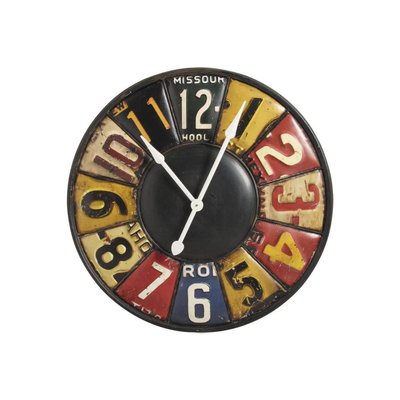 Horloge murale rétro en métal AUBRY GASPARD