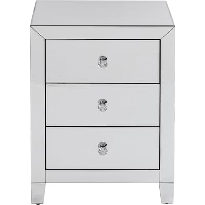 Chevet Luxury 3 tiroirs argent KARE DESIGN