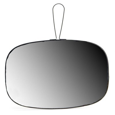 Miroir en verre et métal noir James 20 x 30 cm AMADEUS