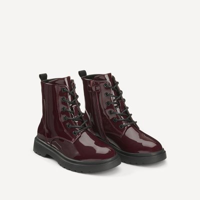 Лакированные ботинки на шнуровке LA REDOUTE COLLECTIONS
