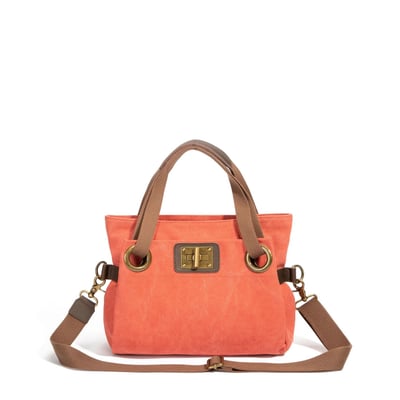 Sac porté épaule en cuir et toile TOBAGO MINI OH MY BAG