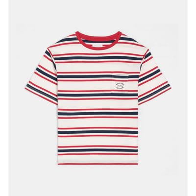 T-shirt tartus à rayures coton CADET ROUSSELLE