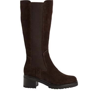 Stivali piatti in pelle scamosciata TAMARIS