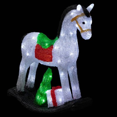 Cheval lumineux extérieur H50cm 70 LED + transfo FEERIC LIGHTS & CHRISTMAS