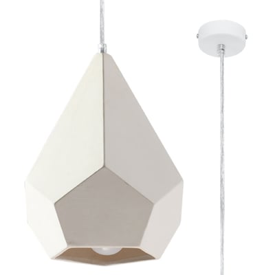 Suspension Céramique Blanc E27 1 Pavlus EDEN
