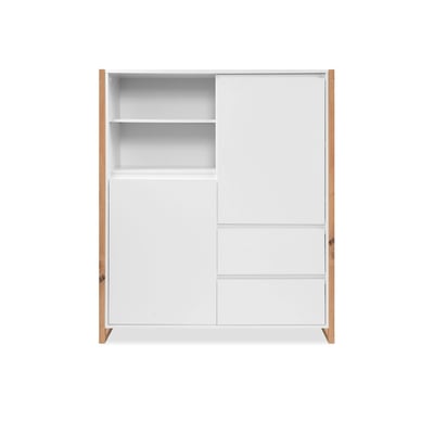 Buffet haut 2 portes, 2 tiroirs 2 niches ALVA PIER IMPORT