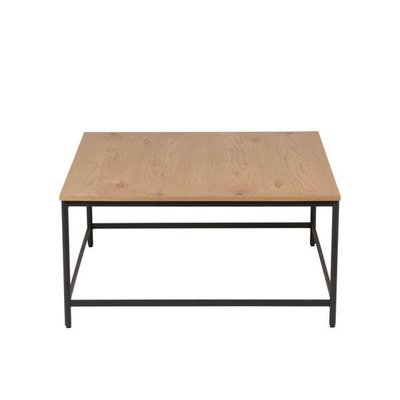 Table basse carrée bois et métal 80 cm ALLURE ZAGO