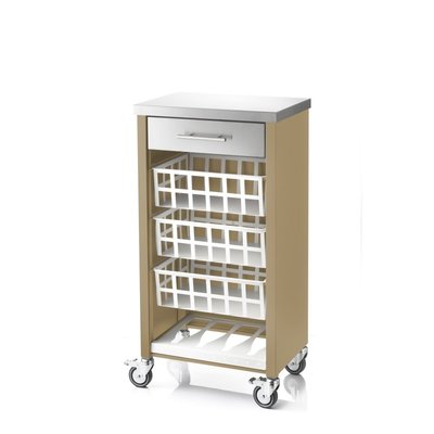 Desserte de cuisine avec plan de travail en acier inoxydable, MOHER DON HIERRO