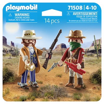 71508 -  - Sherif et bandit PLAYMOBIL