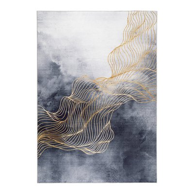 Tapis contemporain finition couture anglaise AURA AFK LIVING