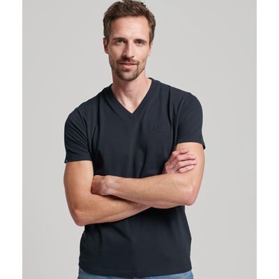 T-shirt col V vintage logo SUPERDRY