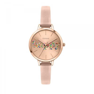 Montre Analogique En Acier Fleurette OUI & ME
