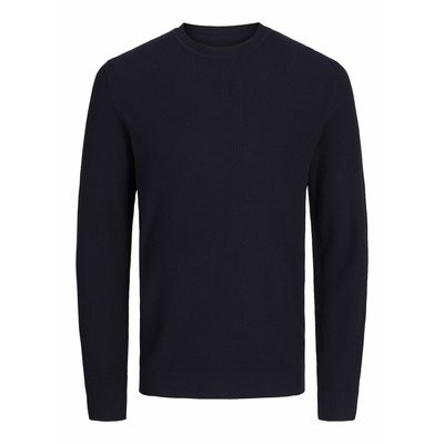 Pull col rond en coton JACK & JONES