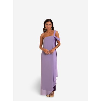 Robe à encolure bardot avec cape ALMERÍA THE-ARE