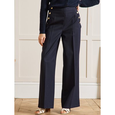 Pantalon large à pont boutons dorés Maé CYRILLUS