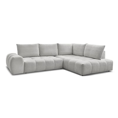 Canapé d'angle convertible 3 places en tissu chiné, EVEREST BOBOCHIC
