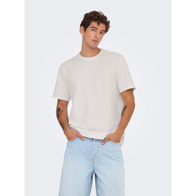 T-shirt manches courtes en seersucker ONLY & SONS