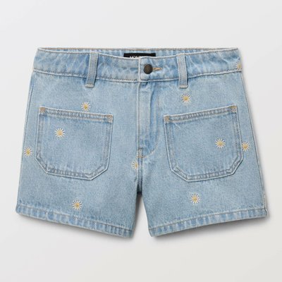Short brodé en jean MONOPRIX