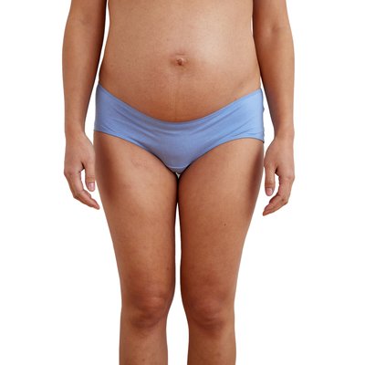 Lot de 3 culottes de grossesse en coton biologique* bord dentelle VERTBAUDET