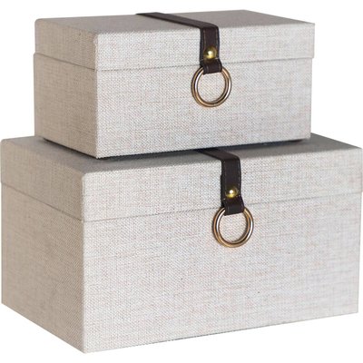 Boîtes de rangement en bois (lot de 2) Vacio RECOLLECTION