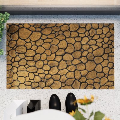 Paillasson Effet Galets Résistant , DESERT PEBBLE WECON HOME